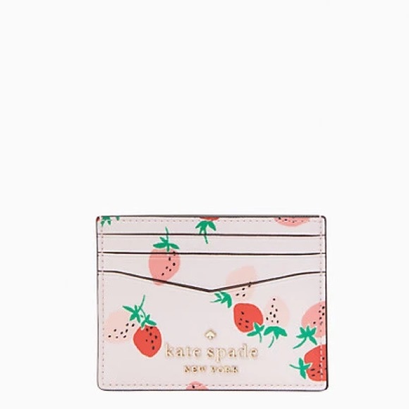 kate spade Accessories - Kate Spade Strawberry Small Slim Cardholder